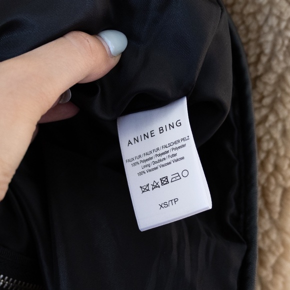 Annie Bing Ryder Sherpa Jacket in Camel fleece - Picture 5 of 7